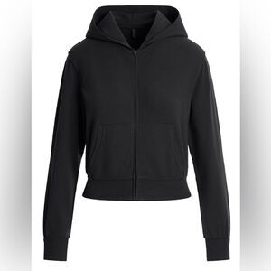 SKIMS Soft Lounge Zip Up Hoodie Black XL NWT